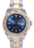 MINT Rolex Yacht-Master 16623 Blue Dial Two Tone Steel 18k Yellow Gold Watch Box
