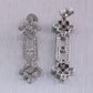 Vintage Estate 14k White Gold 1ctw Diamond Dangle Earrings