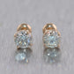 14k Yellow Gold 2.08ctw Diamond Stud Earrings