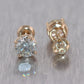 14k Yellow Gold 2.08ctw Diamond Stud Earrings