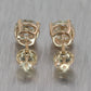 14k Yellow Gold 2.08ctw Diamond Stud Earrings