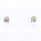 14k Yellow Gold 2.08ctw Diamond Stud Earrings