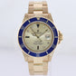 Rolex 16618 Submariner Yellow Gold Blue Champagne Serti Diamond 40MM Watch Box