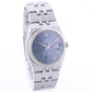BROKEN Rolex DateJust OysterQuartz 17014 Steel 36mm Blue Watch NOT WORKING
