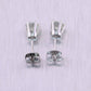 14k White Gold 1.00ctw Six Prong Diamond Stud Earrings