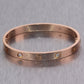 2018 Cartier 18k Rose Gold 4 Diamond Love Bangle Bracelet Size 16