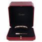 2018 Cartier 18k Rose Gold 4 Diamond Love Bangle Bracelet Size 16