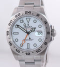 MINT 2019 PAPERS Rolex Explorer II 42mm 216570 Polar White Dial Steel Watch Box