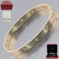 2020 Cartier 18k Yellow Gold 10 Diamond Love Bangle Bracelet Size 17 B+P