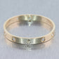 2020 Cartier 18k Yellow Gold 10 Diamond Love Bangle Bracelet Size 17 B+P