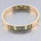 2020 Cartier 18k Yellow Gold 10 Diamond Love Bangle Bracelet Size 17 B+P