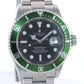 Punched PAPERS F Serial Rolex Submariner Kermit Green Submariner 16610LV Watch