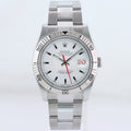 MINT Rolex 116264 DateJust Turn-O-Graph Steel White Gold Fluted Bezel Watch Box