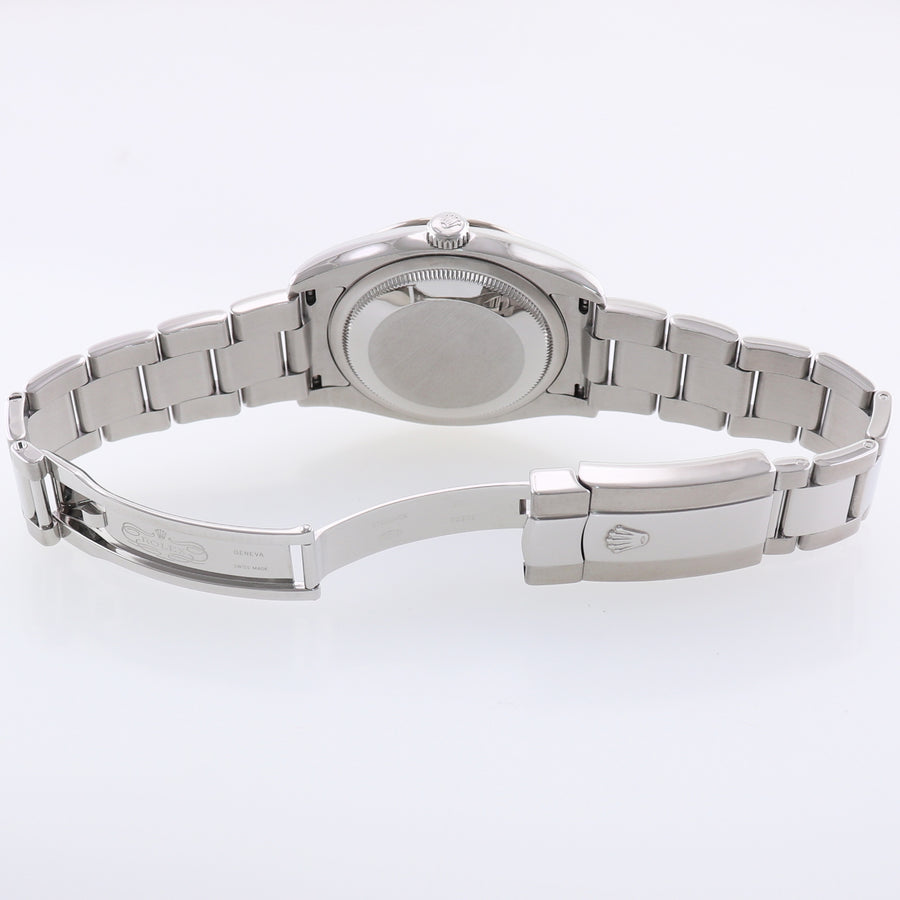 MINT Rolex 116264 DateJust Turn-O-Graph Steel White Gold Fluted Bezel Watch Box