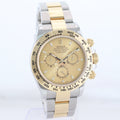 MINT 2022 Rolex Daytona 116503 Champagne Chronograph Two Tone Steel Gold Watch
