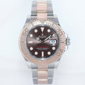 2025 NEW PAPERS Rolex 40mm Yacht-Master 126621 Chocolate Everose Gold Two Tone Watch Box