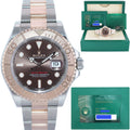 2025 NEW PAPERS Rolex 40mm Yacht-Master 126621 Chocolate Everose Gold Two Tone Watch Box