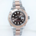 2025 NEW PAPERS Rolex 40mm Yacht-Master 126621 Chocolate Everose Gold Two Tone Watch Box