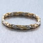 Vintage Cartier 18k Yellow & White Gold Braided Chain Bracelet