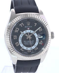 MINT Rolex Sky-Dweller White Gold 326139 42mm Black Watch Box