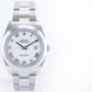 July 2022 PAPERS Rolex DateJust 41 Steel 126300 White Roman Oyster Watch Box