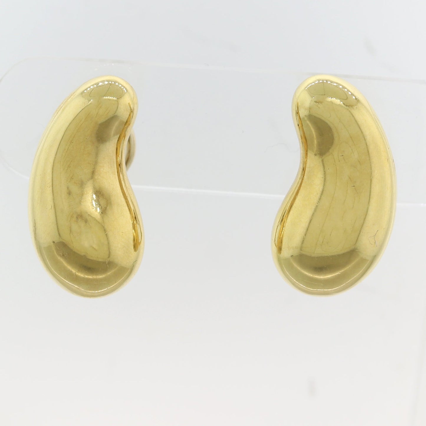 Tiffany & Co. Elsa Peretti 18k Yellow Gold Extra Large Bean Clip-On Earrings