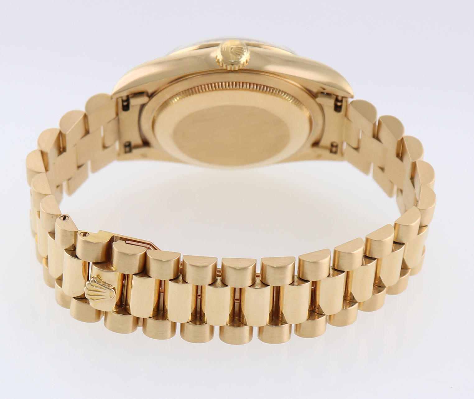 MINT 18238 Rolex President Champagne Stick Yellow Gold Double Quickset Watch Box