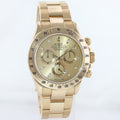 MINT Rolex Daytona 116528 Champagne Chronograph Yellow Gold Watch Box