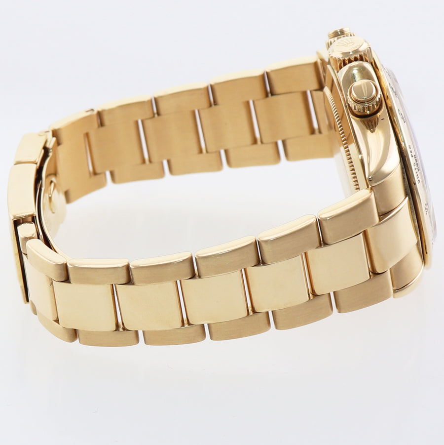 MINT Rolex Daytona 116528 Champagne Chronograph Yellow Gold Watch Box