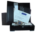 MINT 2015 PAPERS 5980/1AR-001 Patek Philippe Nautilus Rose Gold Two Tone Blue Watch
