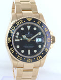 MINT 2018 Rolex GMT-Master 2 Ceramic Black 116718 Yellow Gold 40mm Watch Box