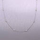 Modern 14k White Gold 0.50ctw Diamonds By The Yard 18" Necklace