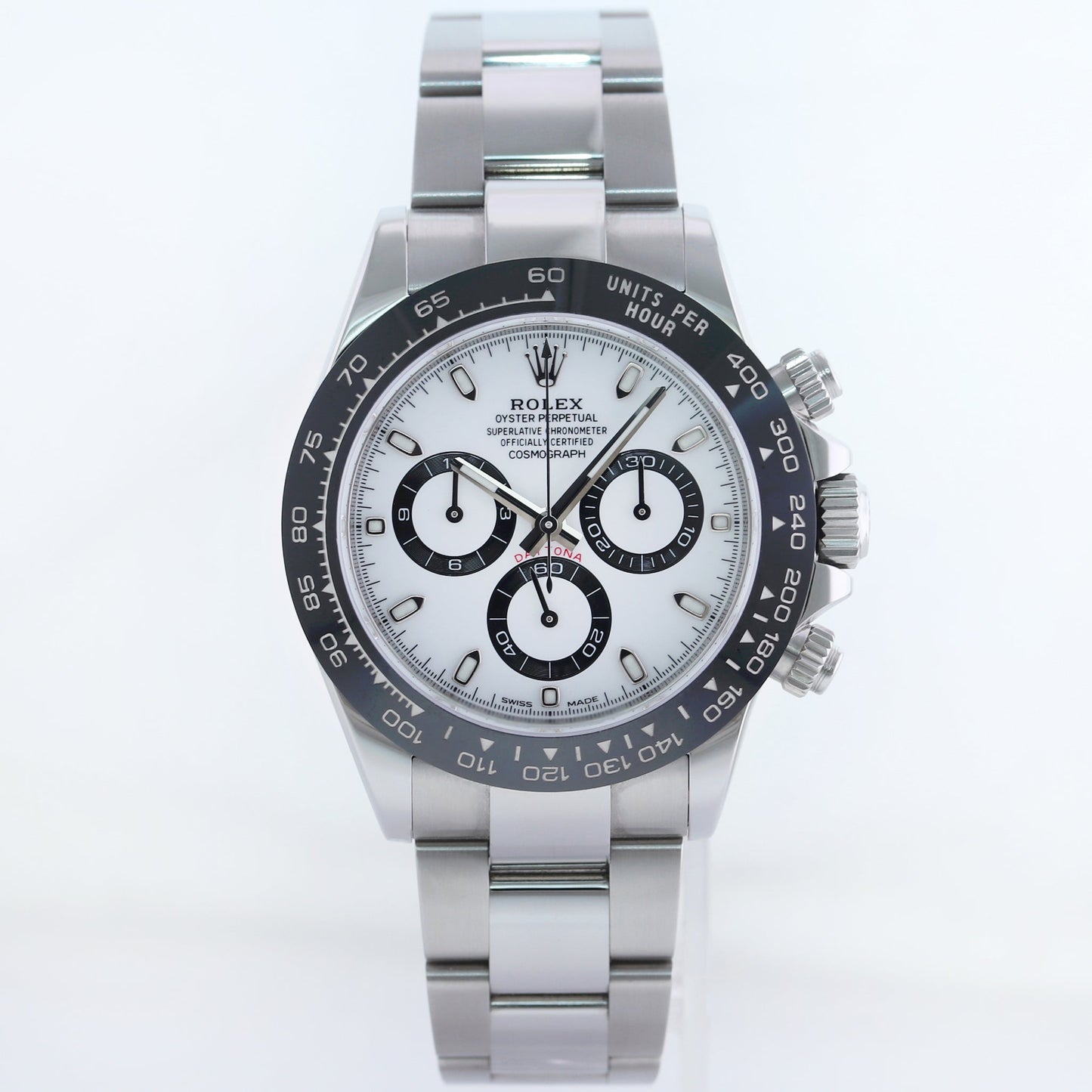 2023 NEW PAPERS Rolex Daytona 116500LN White Dial 40mm Steel Panda Watch Box