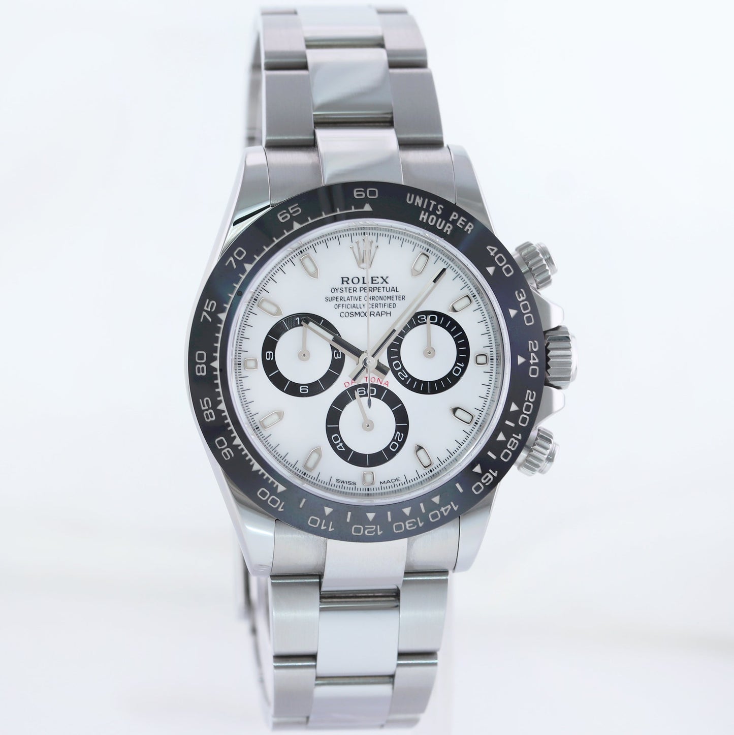 2023 NEW PAPERS Rolex Daytona 116500LN White Dial 40mm Steel Panda Watch Box
