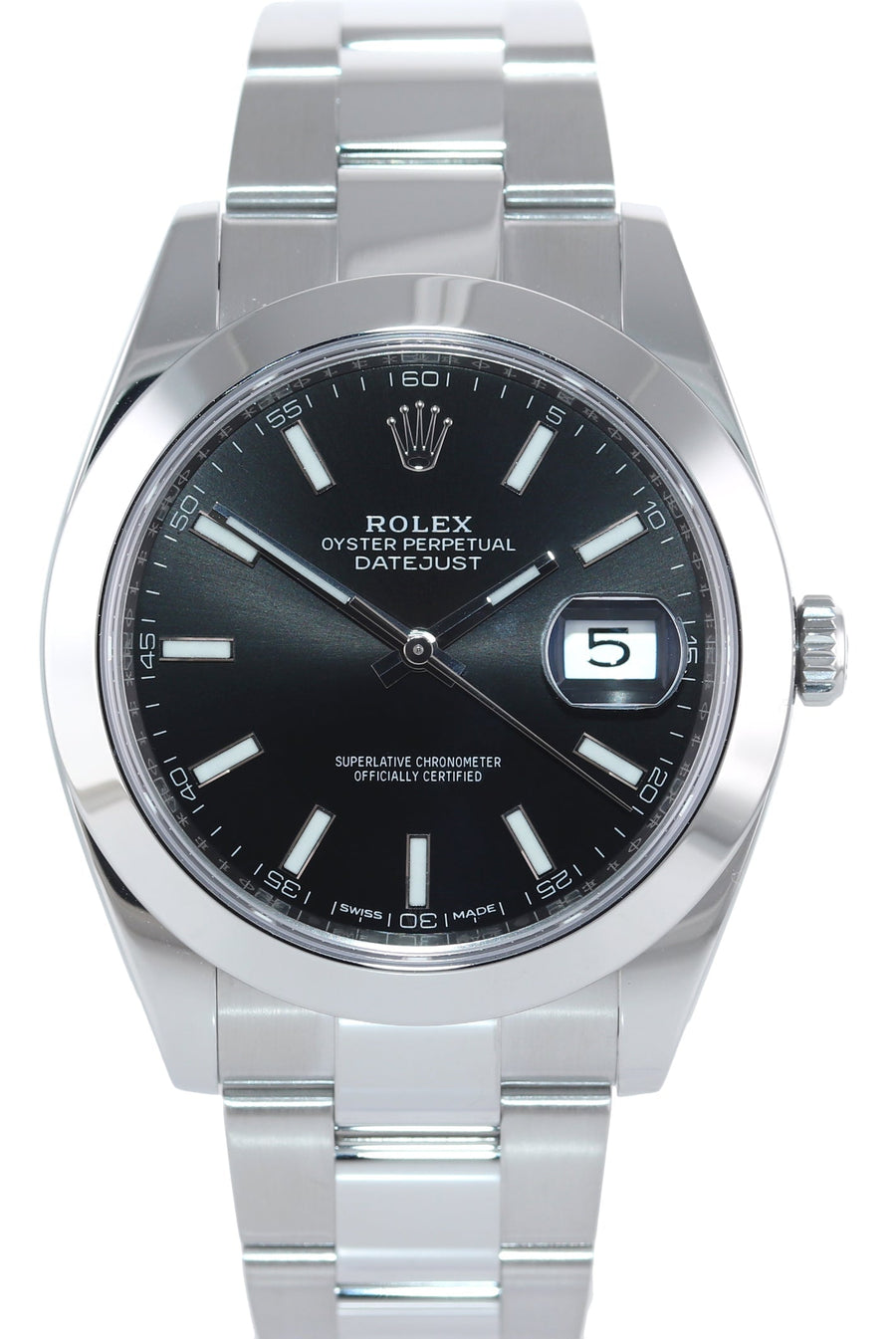 2020 MINT Rolex 126300 DateJust 41 Steel Black Dial Oyster 41mm Watch Box