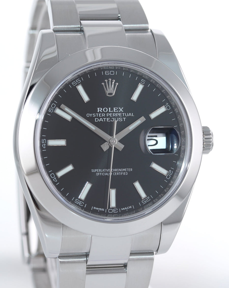 2020 MINT Rolex 126300 DateJust 41 Steel Black Dial Oyster 41mm Watch Box