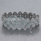 Modern 18k White Gold 18.38ctw Diamond Cluster Bracelet