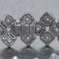 Modern 18k White Gold 18.38ctw Diamond Cluster Bracelet