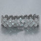 Modern 18k White Gold 18.38ctw Diamond Cluster Bracelet