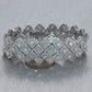 Modern 18k White Gold 18.38ctw Diamond Cluster Bracelet