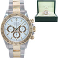 1999 Rolex Daytona 16523 Zenith Two Tone Steel Yellow Gold White Stick Dial Watch Box