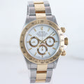 1999 Rolex Daytona 16523 Zenith Two Tone Steel Yellow Gold White Stick Dial Watch Box