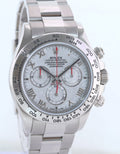 MINT 2016 Rolex Daytona Meteorite Roman 116509 White Gold Chronograph Watch Box