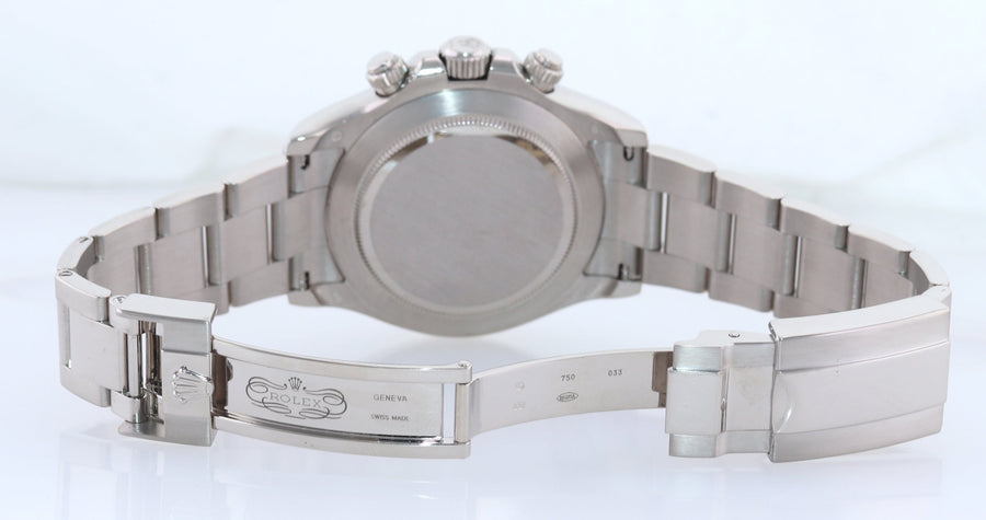 MINT 2016 Rolex Daytona Meteorite Roman 116509 White Gold Chronograph Watch Box