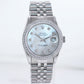DIAMOND Bezel Rolex DateJust 36mm Mother of Pearl 16030 Steel Watch Box