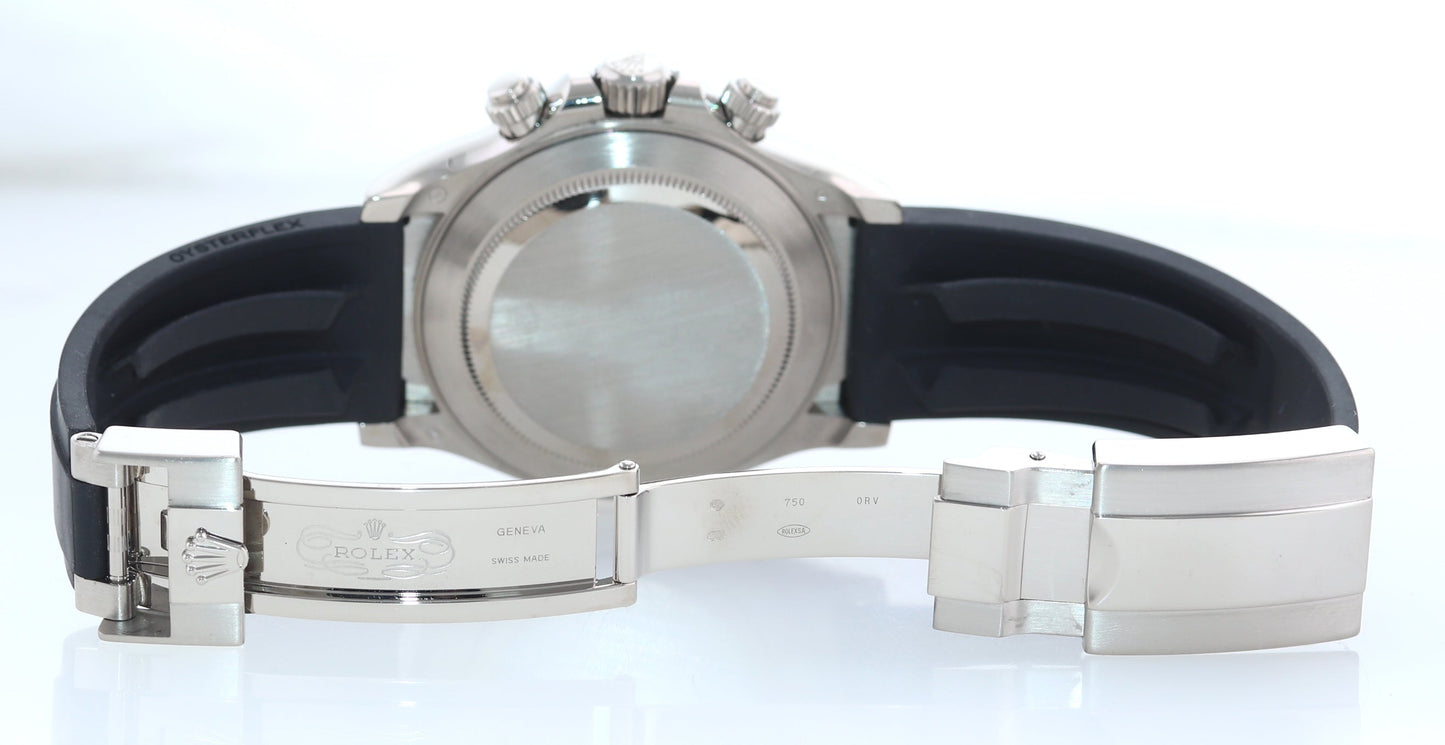 2019 PAPERS Rolex Daytona Oysterflex 116519LN White Gold Ceramic Ghost Panda Watch