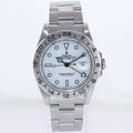 MINT Rolex 16570 Stainless Steel White Polar Tritium Dial GMT 40mm Watch Box