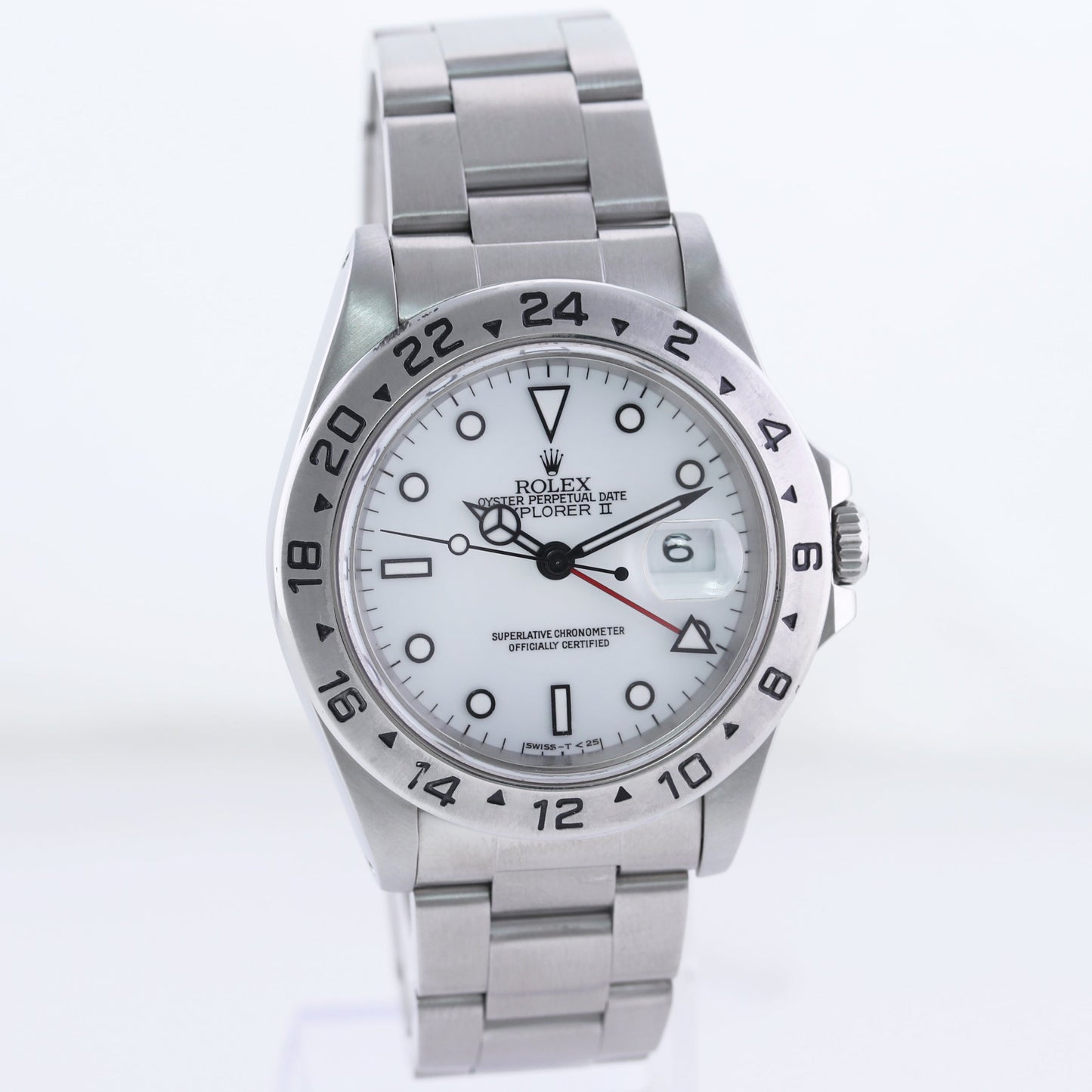 MINT Rolex 16570 Stainless Steel White Polar Tritium Dial GMT 40mm Watch Box
