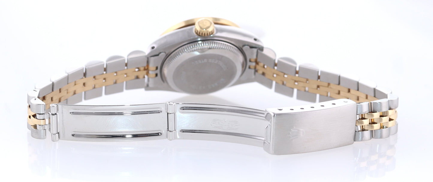 Diamond Ladies Rolex DateJust 26mm 69173 Two Tone Gold Jubilee Mother of Pearl Watch
