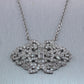 Vintage Estate Platinum 5.15ctw Multi-Cut Diamond Pendant 22" Necklace